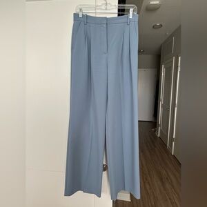 Zara Women's Light Blue Wide-Leg Pants